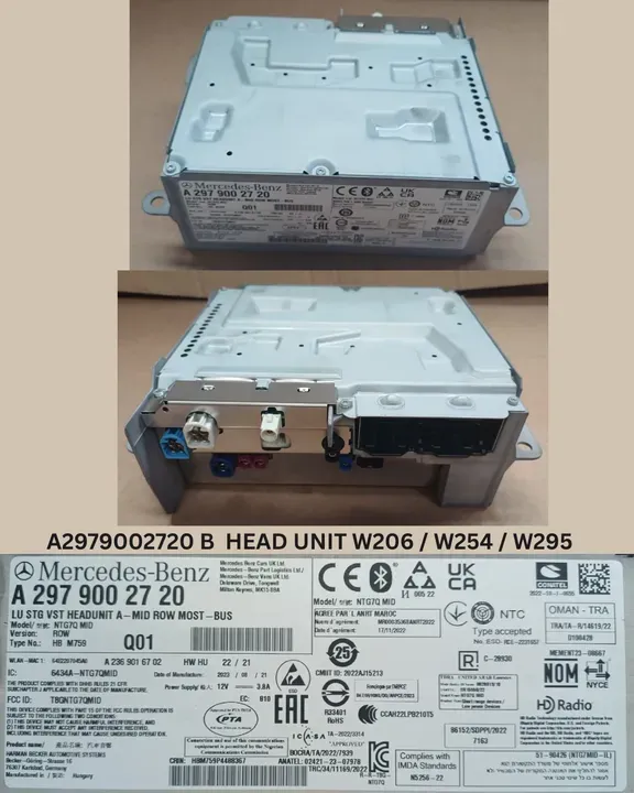 HEAD UNIT W206 / W254 / W295